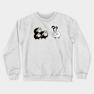 Black sheep Vs White sheep Crewneck Sweatshirt